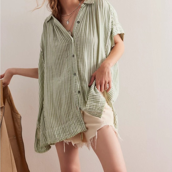 We The Free Tops - We The Free Sun Beams Indigo Shirt  Med